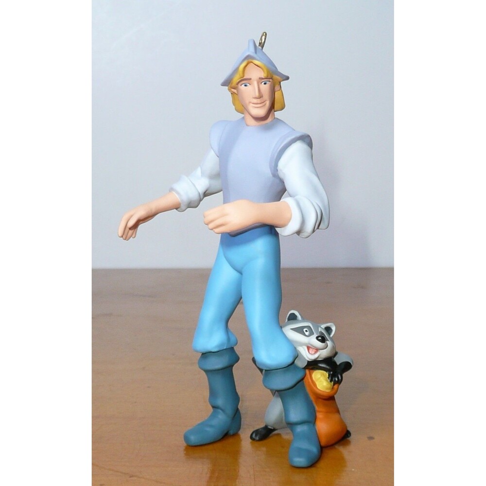 Hallmark Disney Keepsake Ornament Pocahontas Captain John Smith & Meeko 1995 - Picture 2 of 4